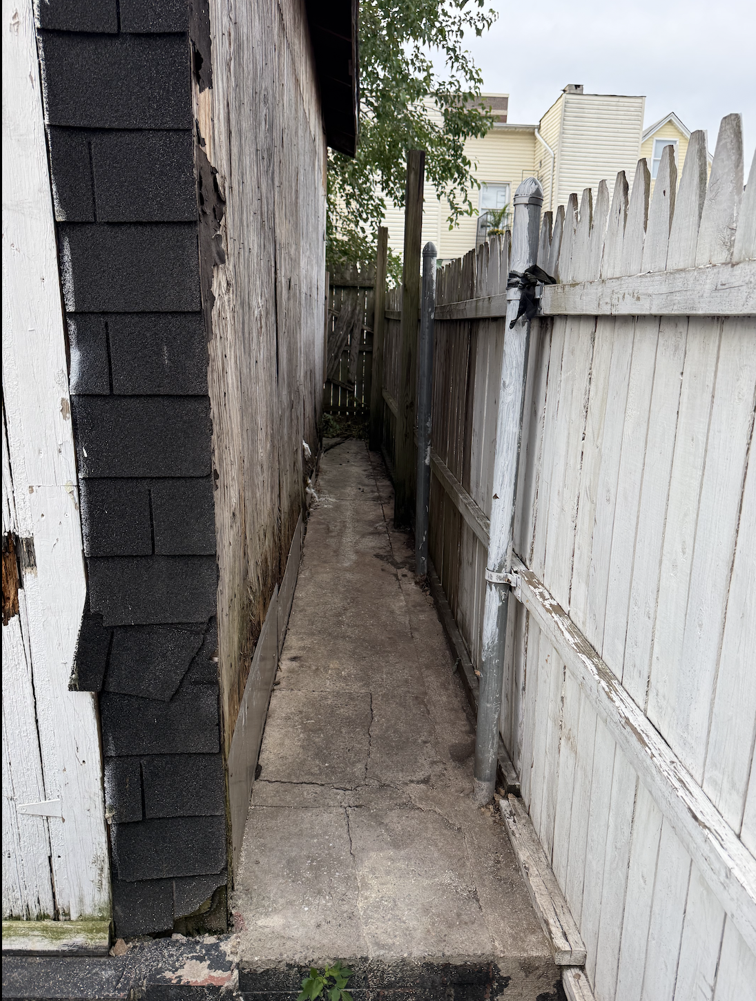 After yard and debris cleanout by Ghost Junk Management in Wayne, NJ — clean, cleared backyard with all junk and debris hauled away